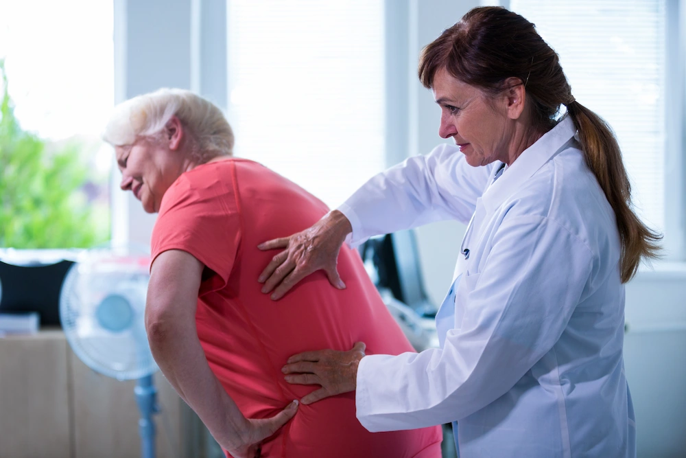 Senior patient receiving gentle chiropractic care for mobility
