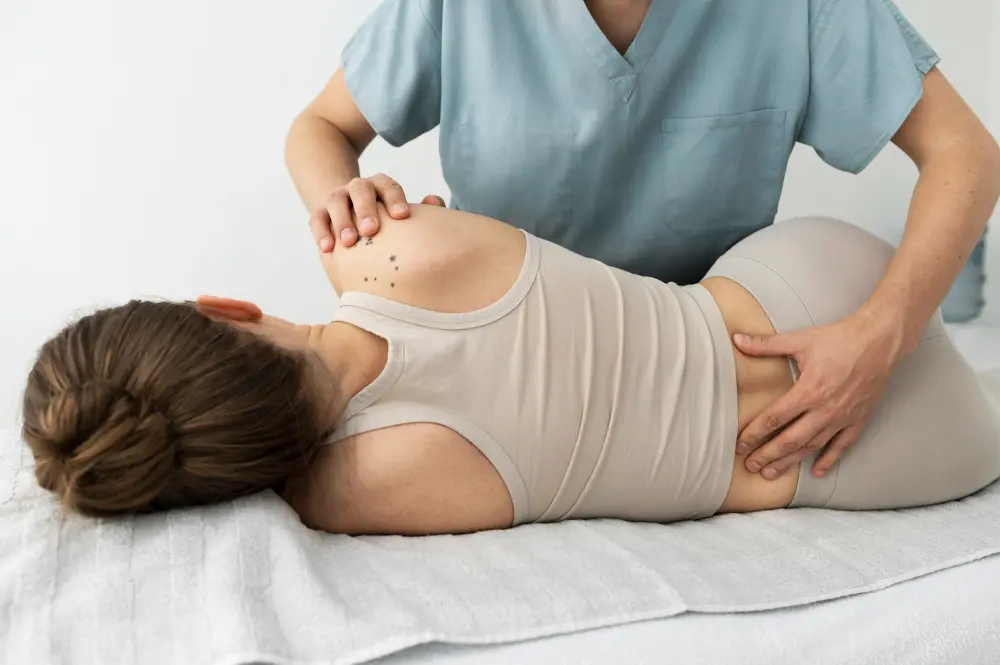 Sciatica treatment with hands-on physical therapy.